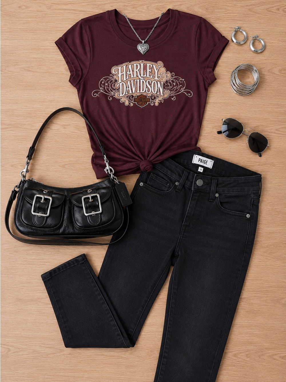 Vintage Harley Davidson Boswell’s Nashville Fitted Tee